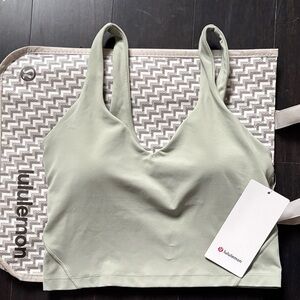 LULULEMON ALIGN TANK IN FOG GREEN SZ 8 NWT